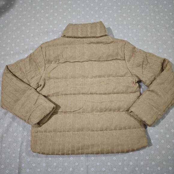 Ralph Lauren Tan Puffer Jacket - Picture 2 of 9